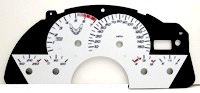 1997-1998 Pontiac Firebird Trans Am White Gauge Face